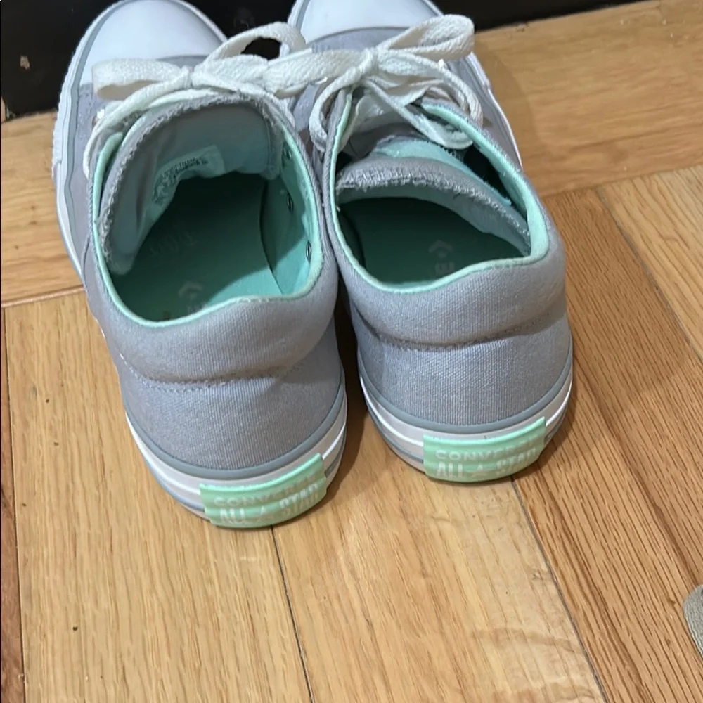 Converse Gray and Mint Sneakers - Picture 2 of 5